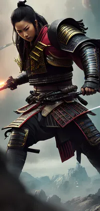 Samurai Woman Live Wallpaper