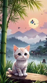 Sky Cat Vertebrate Live Wallpaper