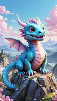 Sky Mythical Creature Azure Live Wallpaper