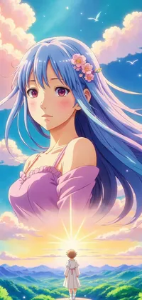Portrait of a Lovely Girl Cover Art Anime Live Wallpaper
