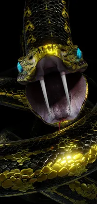 3D Snake Attack Live Wallpaper