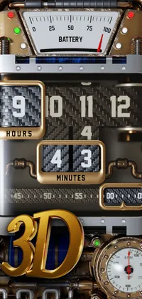 3D Steampunk Watch Live Wallpaper