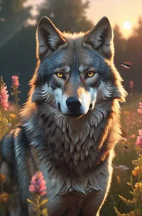 Stray Wolf Live Wallpaper