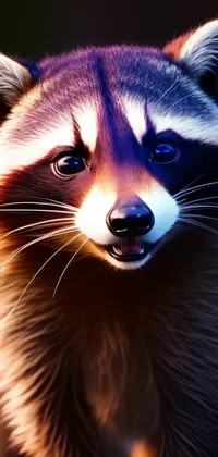 Stunning Raccoon Smiling Live Wallpaper