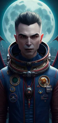 Vampire Astronaut Live Wallpaper