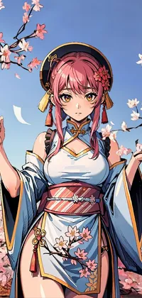 Cherry Blossom Sakura Anime Girl Live Wallpaper